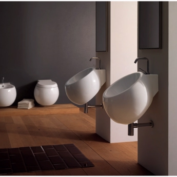 Runde Design Håndvaske i porcelæn med toilet