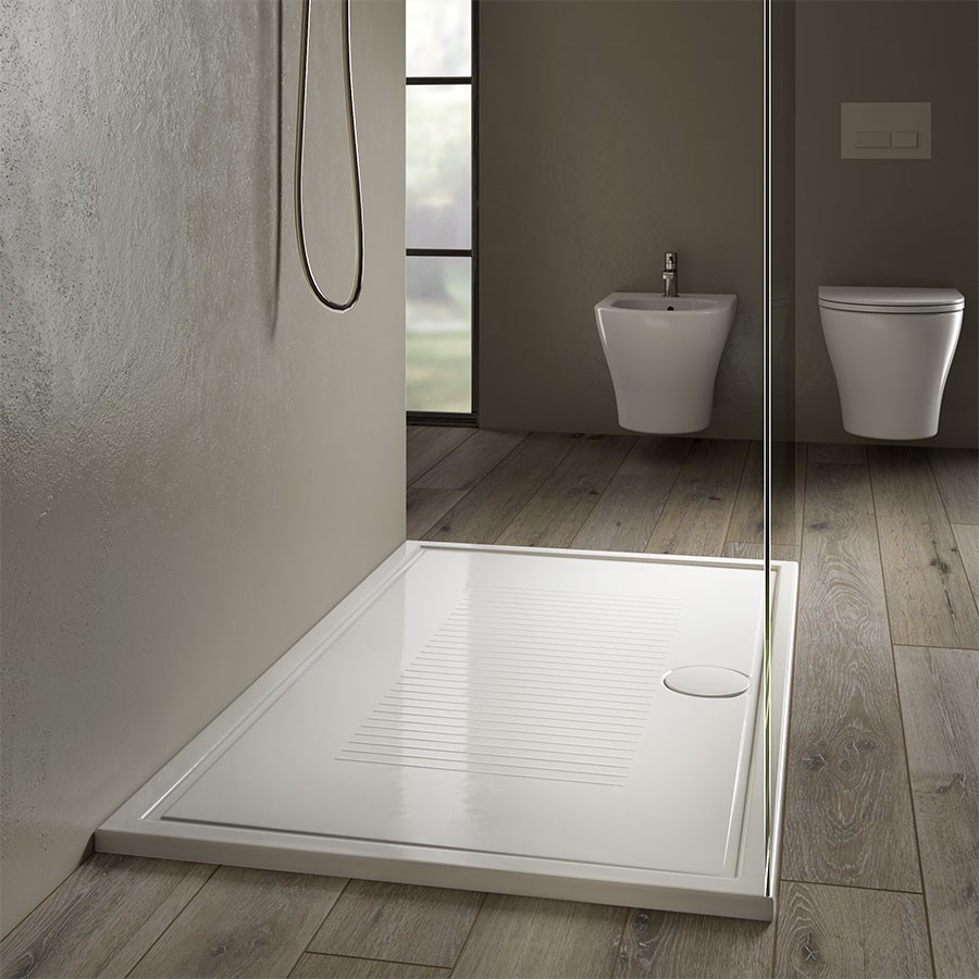 LIF 3.0 - Dusjkar i porcelæn 100x80 cm.