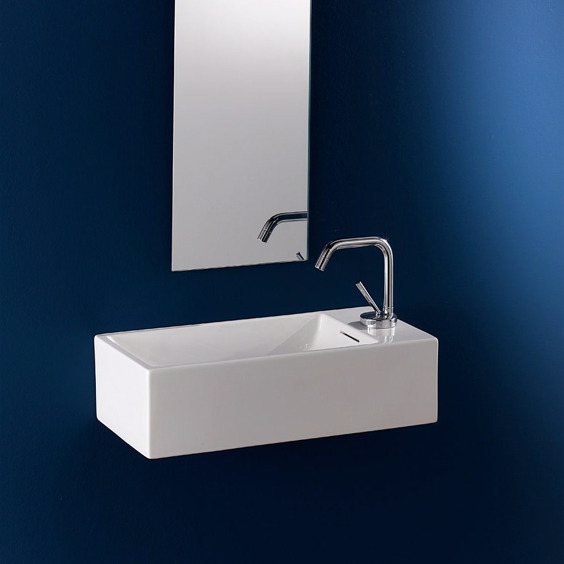 Thin Bridge H - Svart servant i porselen