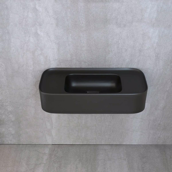 Firkantet servant glasert på 4 sider til vegg eller benkeplate | Design4home