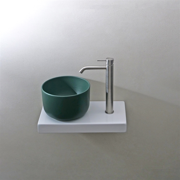 Fiore Mini Matt hvit - Liten servant Ø25 cm. i Matt hvit porselen